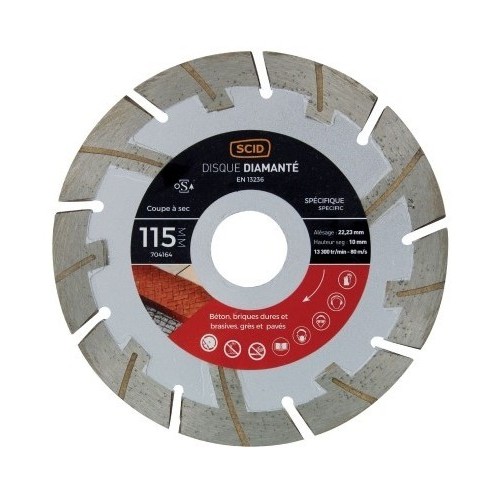 Disque matériaux durs et abrasifs ls 115 22,23 - SéLECTION BRICO-TRAVO