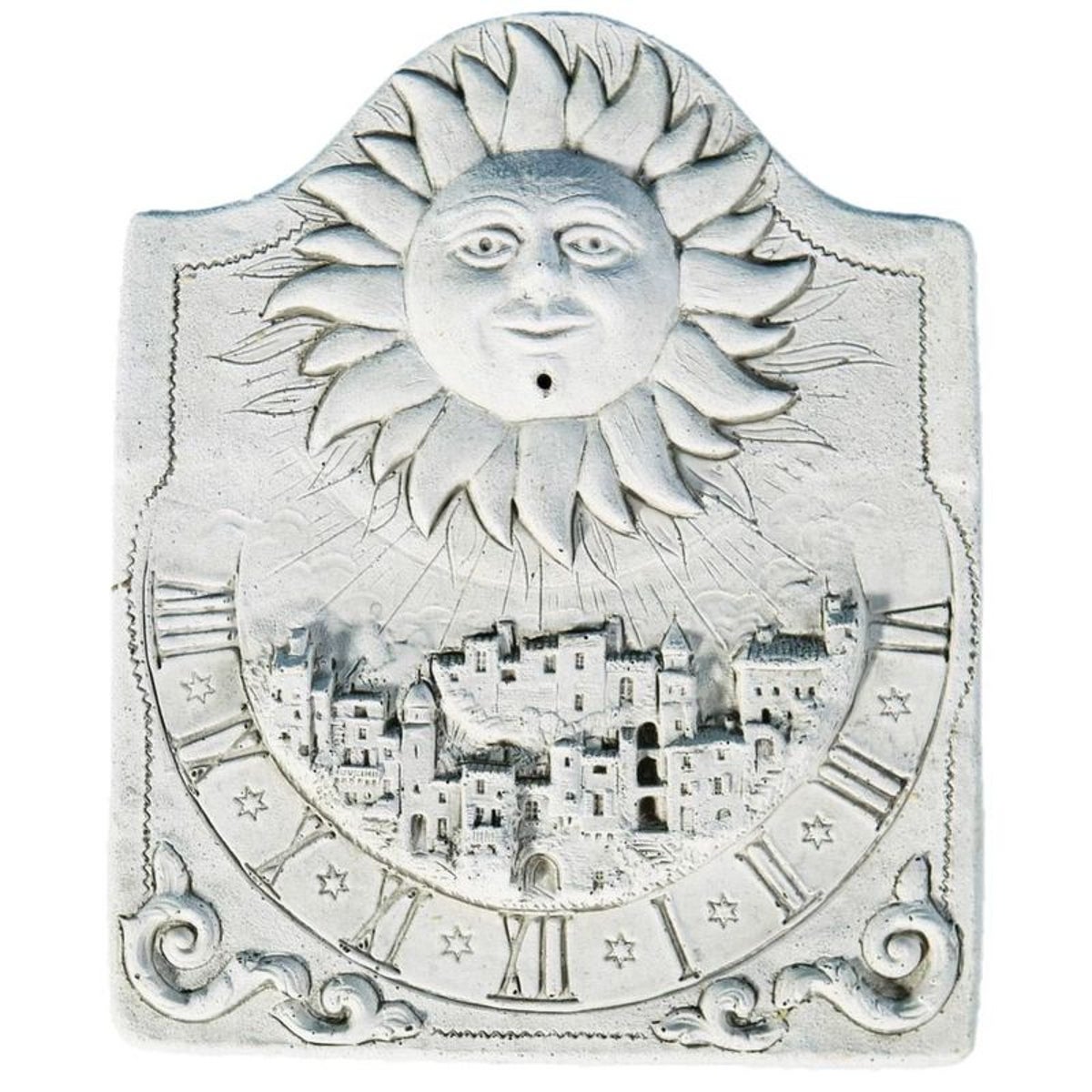 Cadran solaire Le village en pierre reconstituée