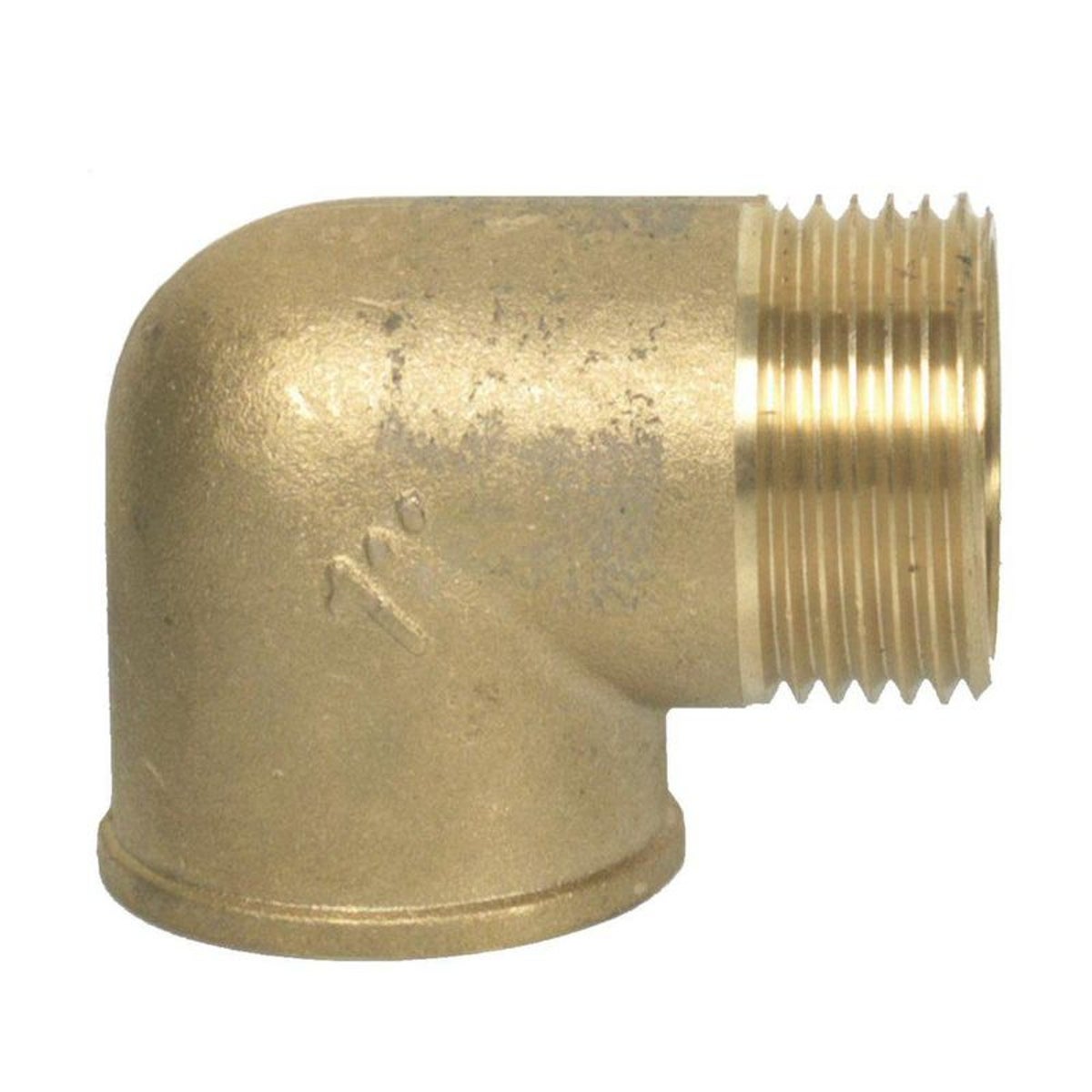 Raccord coude en laiton m/f 1"