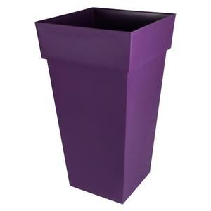 EDA Pot XXL carré Toscane 43,3cm - Contenance 98L - Prune