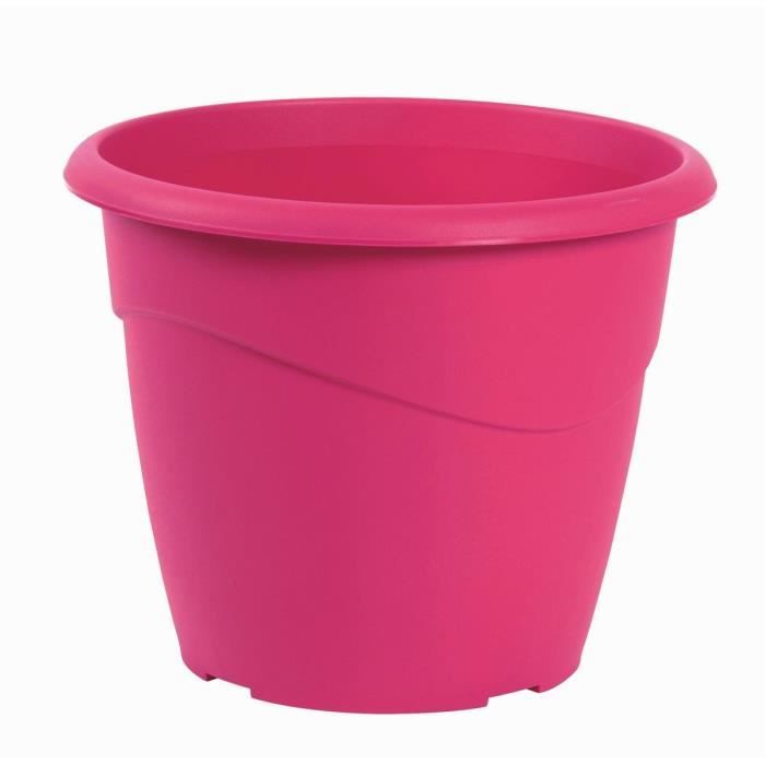 EDA Pot rond non percé Marina ? 40cm - Contenance 23l - Rose fuchsia
