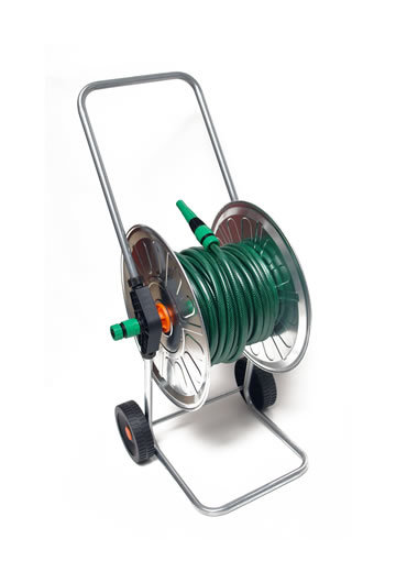 Enrouleur galvanisé tuyau arrosage 25m+accessoires tuyau 1/2' jardin - DEMA Enrouleur galvanisé tuyau arrosage 25m+accessoires tuyau 1/2' jardin - DEMA