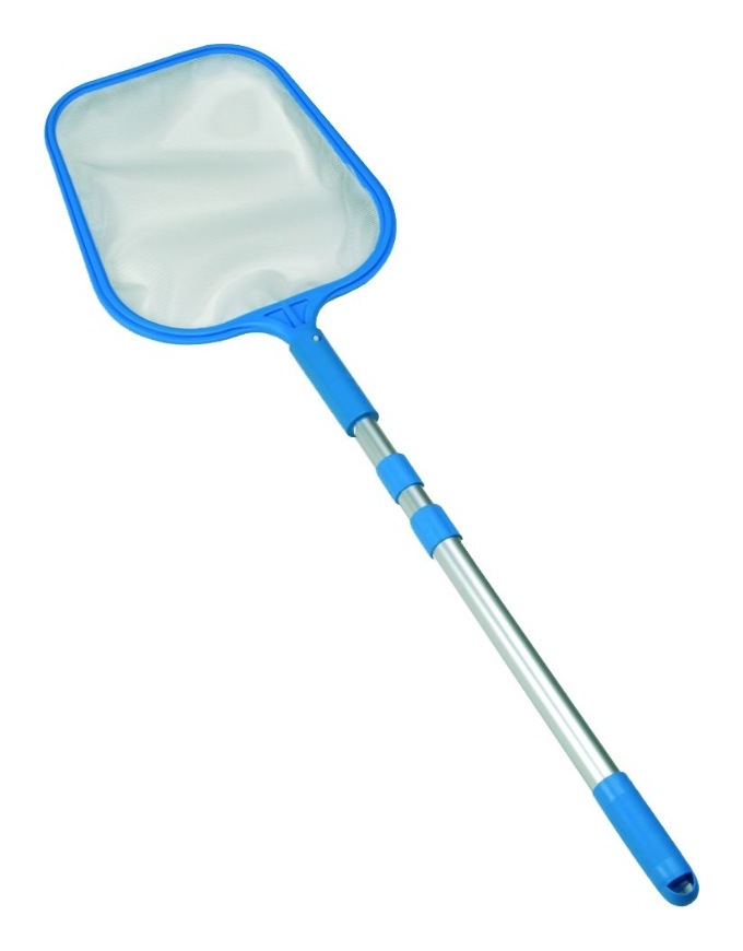 Epuisette de surface + manche alu télescopique. - Gré