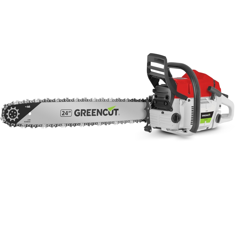 Tronçonneuse thermique 72cc 4.2CV guide 61cm -Greencut Tronçonneuse thermique 72cc 4.2CV guide 61cm -Greencut