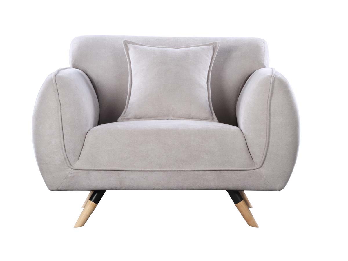 FAUTEUIL TISSU BRAZIL - GRIS