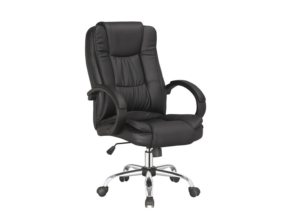 Fauteuil de bureau à roulettes Hugo - Noir