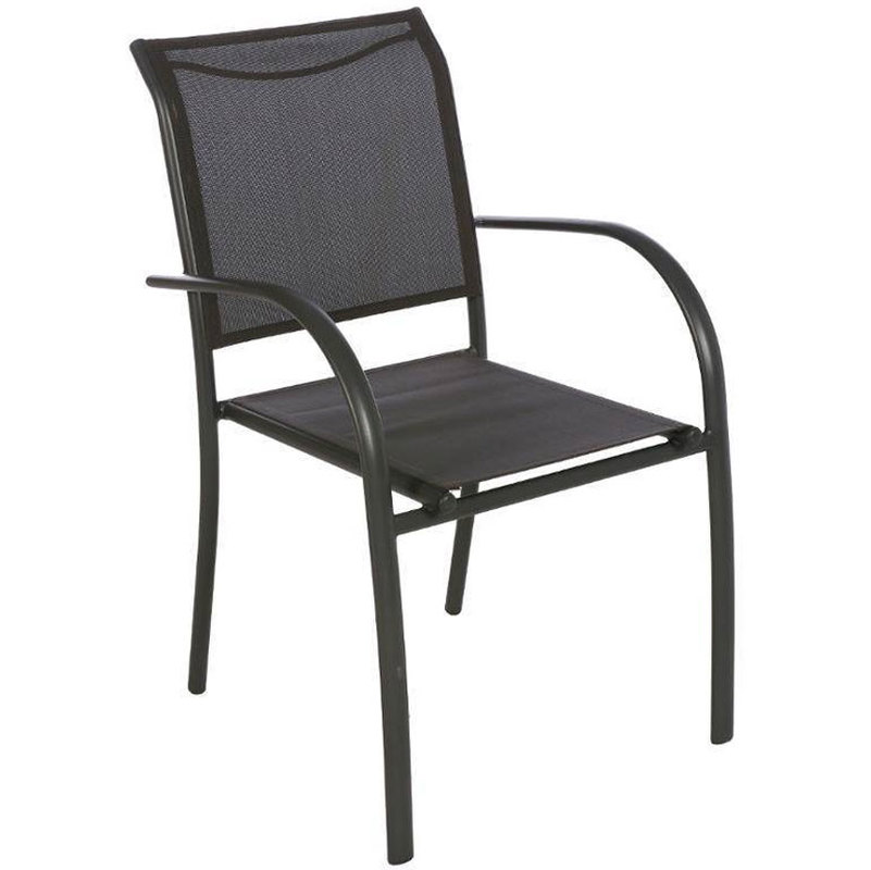 Fauteuil de jardin en texaline Piazza Gris anthracite/Graphite - HESPERIDE Fauteuil de jardin en texaline Piazza Gris anthracite/Graphite - HESPERIDE