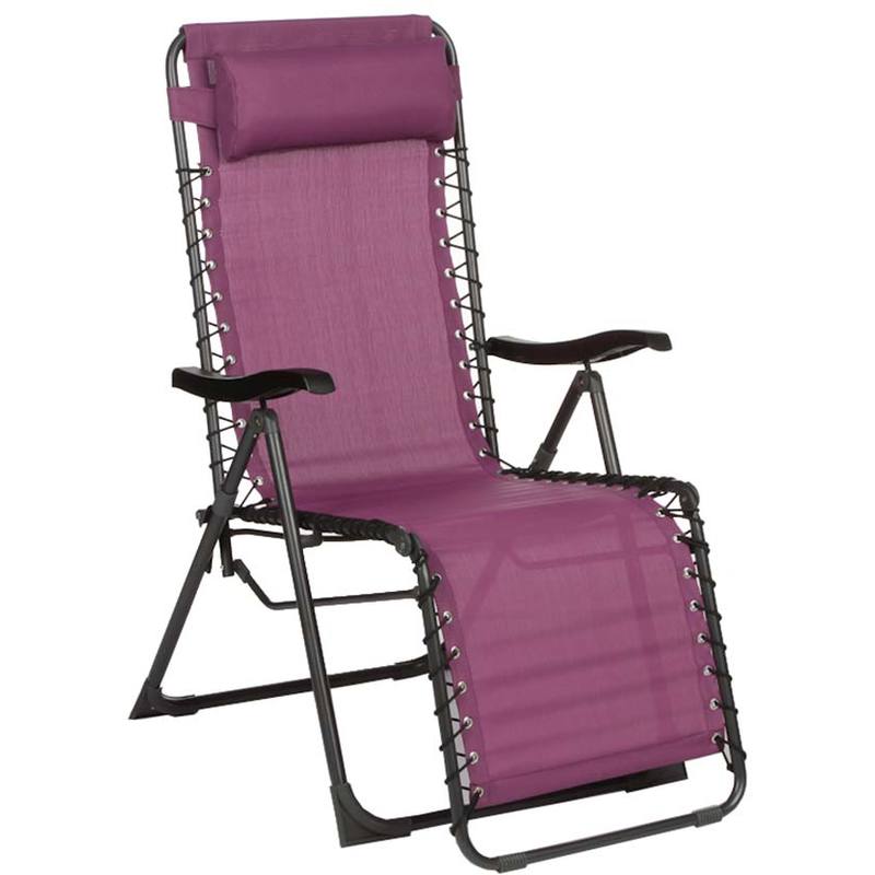 Fauteuil de jardin relax SILOS Prune - HESPERIDE