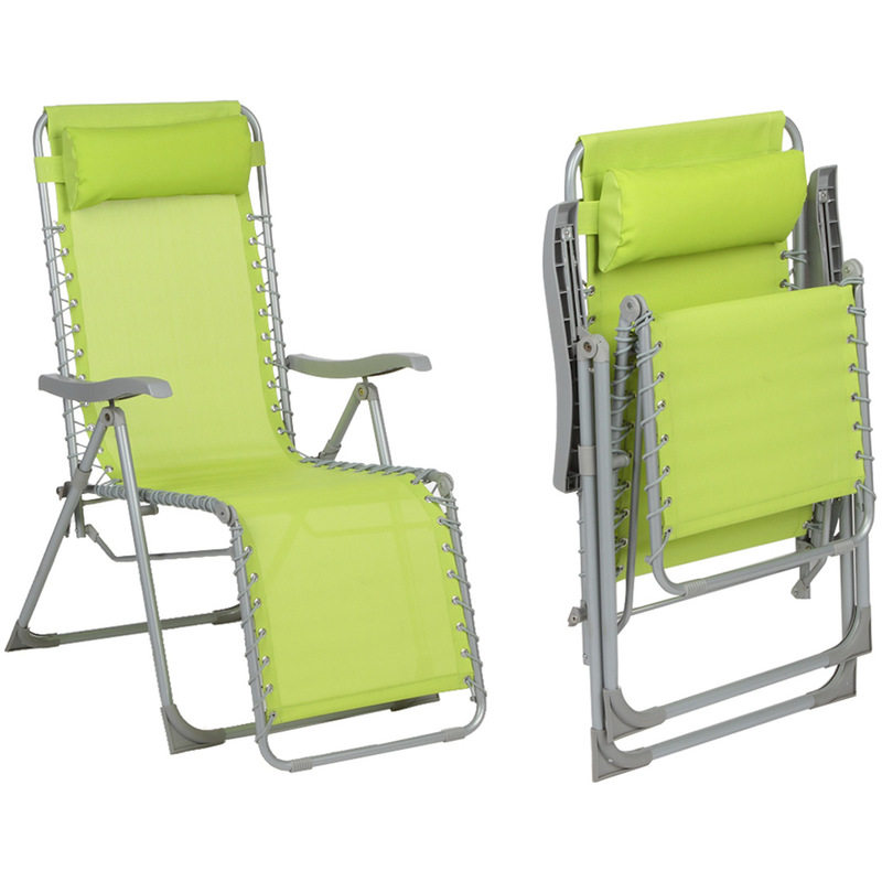 Fauteuil de jardin relax SILOS Vert Granny - HESPERIDE Fauteuil de jardin relax SILOS Vert Granny - HESPERIDE