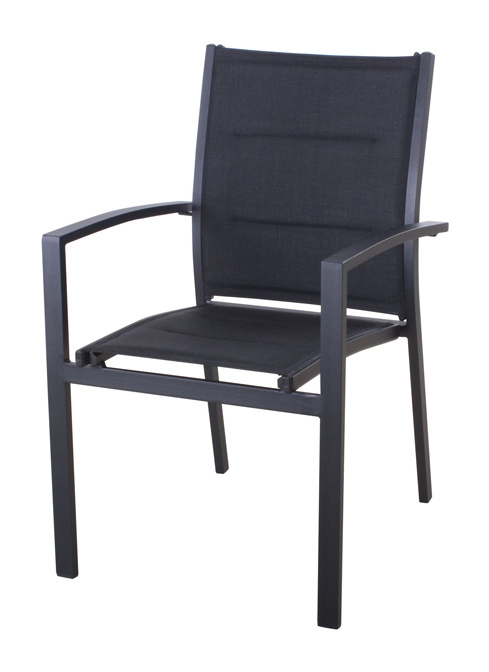 Fauteuil de jardin rembourré Azua Noir - HESPERIDE Fauteuil de jardin rembourré Azua Noir - HESPERIDE