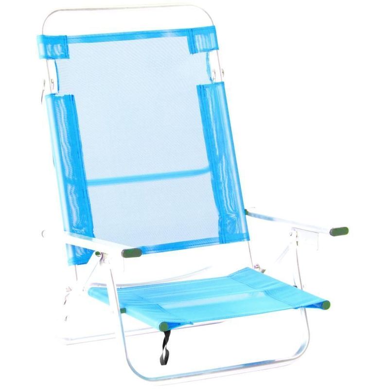 Fauteuil de plage en aluminium Maribel Bleu celeste - - HEVEA