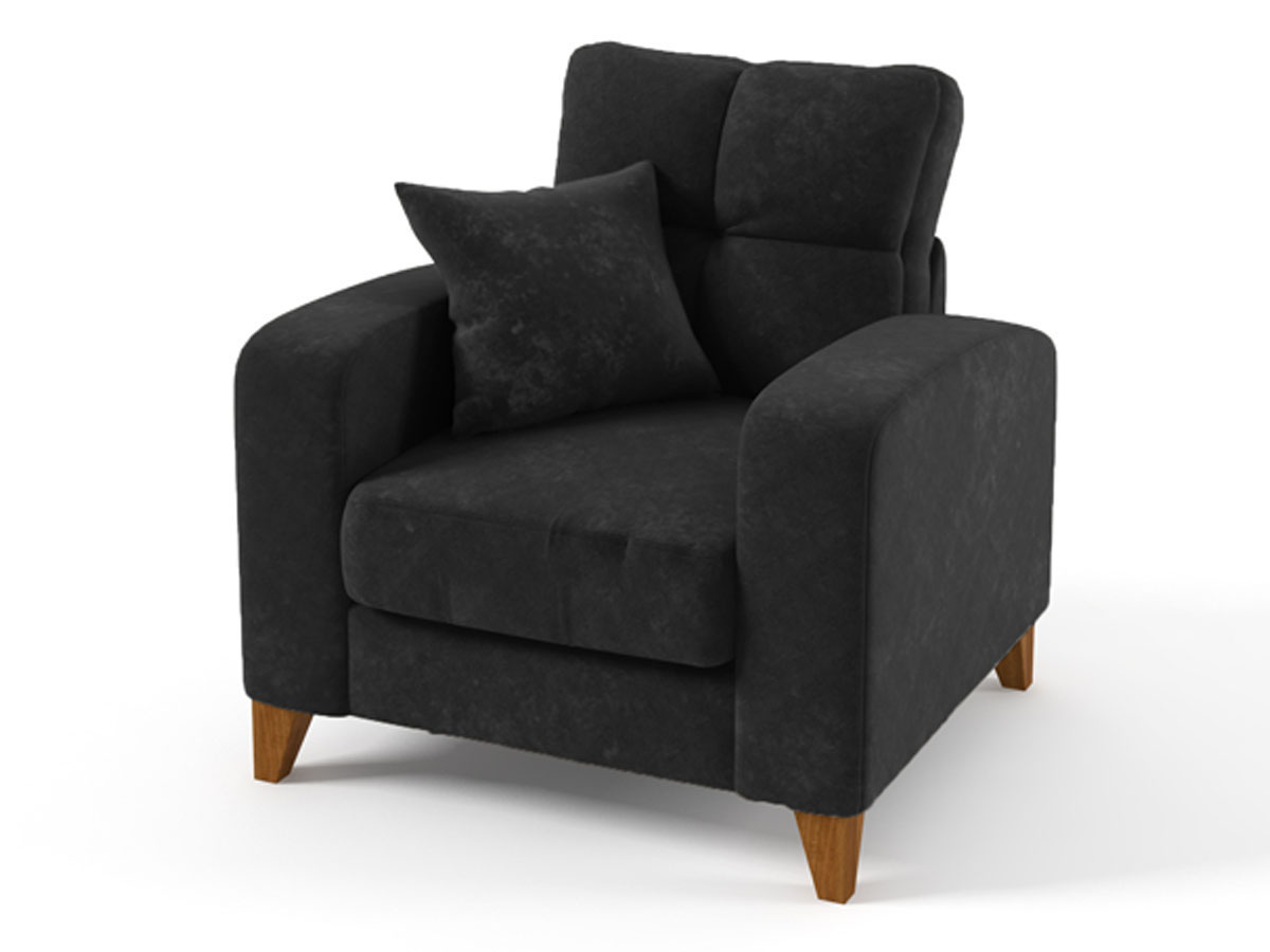 Fauteuil tissu Aztec - Gris