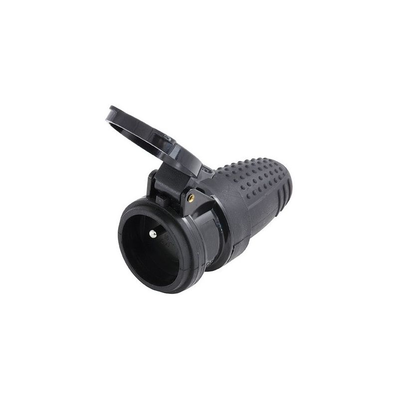 Fiche femelle 16A/230V avec lien, poignee et capot - AUTOBEST