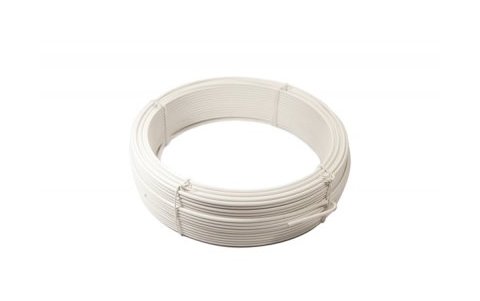 Fil de Tension Plastifié Blanc - Diamètre 2,4mm - 50 mètres - CLOTURE & JARDIN