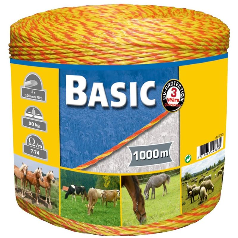 Kerbl Fil poly de clôture Basic 1 000 m 44833