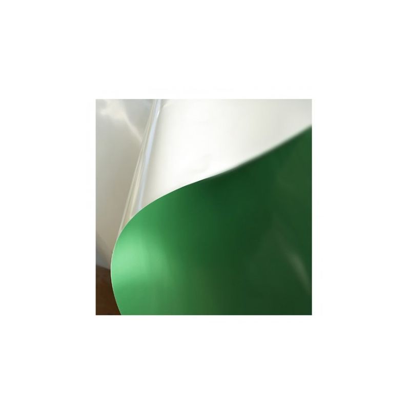 Film 250 microns vert blanc opaque, Longueur 12.50 m, Largeur 10.50 m - ATOUT LOISIR
