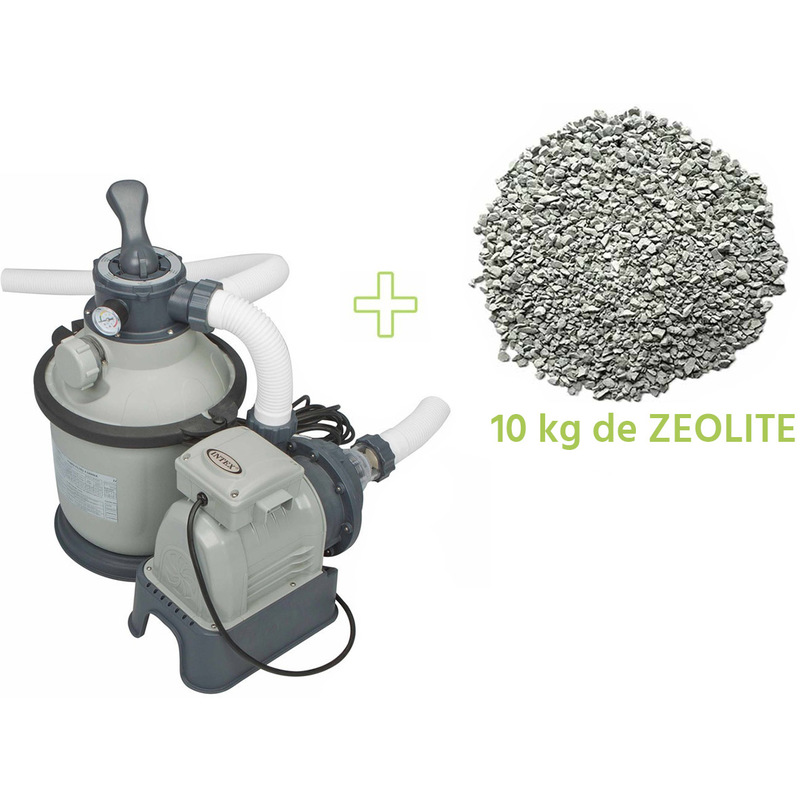 Filtre à sable 4 m³/h + 10 kg de zéolite - Intex