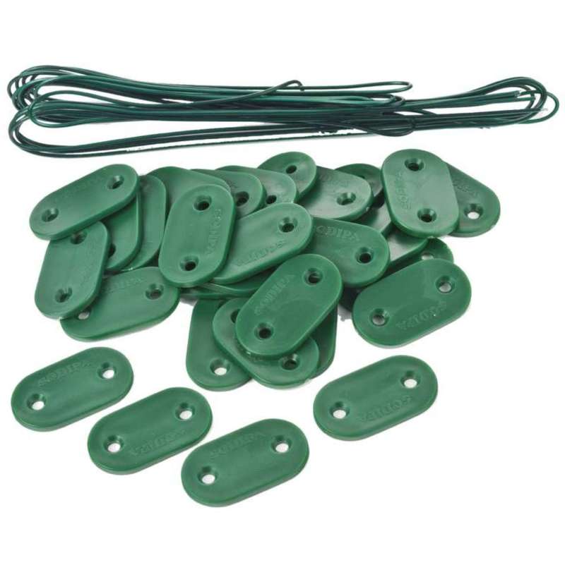 Fixation de brise vue et natte 30 pièces - P. OUTILLAGE