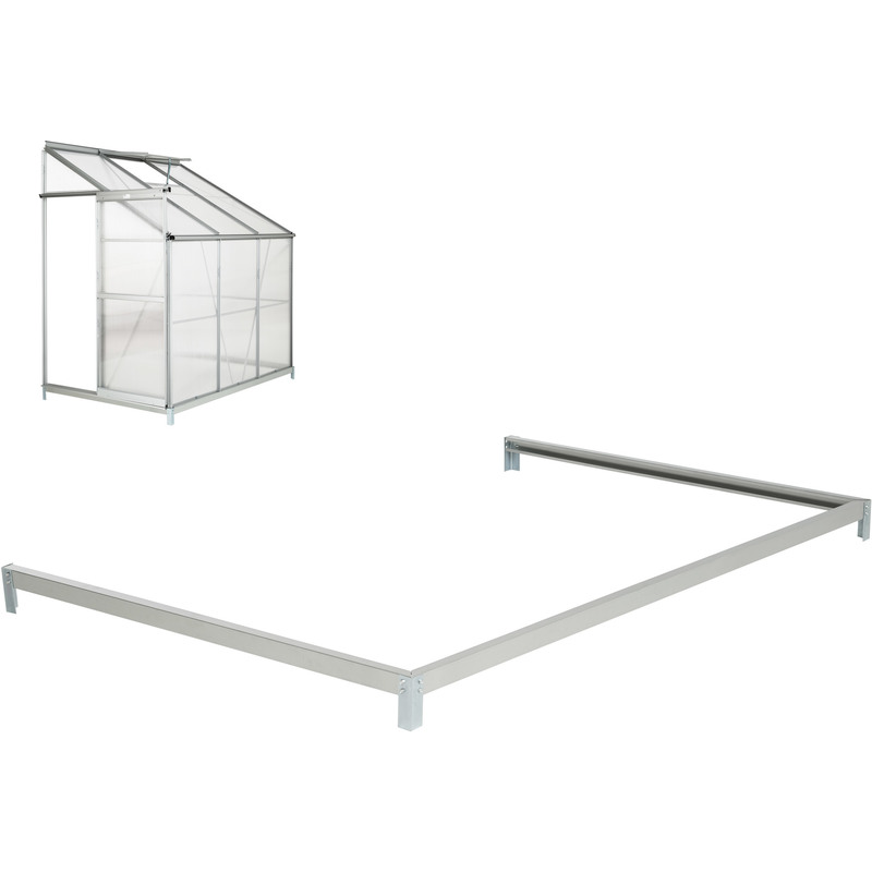Fondation, Embase pour Serre de Jardin, Serre de Jardinage, Abri de Jardin en Acier Galvanisé 190 cm x 127 cm x 12 cm Gris - TECTAKE Fondation, Embase pour Serre de Jardin, Serre de Jardinage, Abri de Jardin en Acier Galvanisé 190 cm x 127 cm x 12 cm Gris - TECTAKE