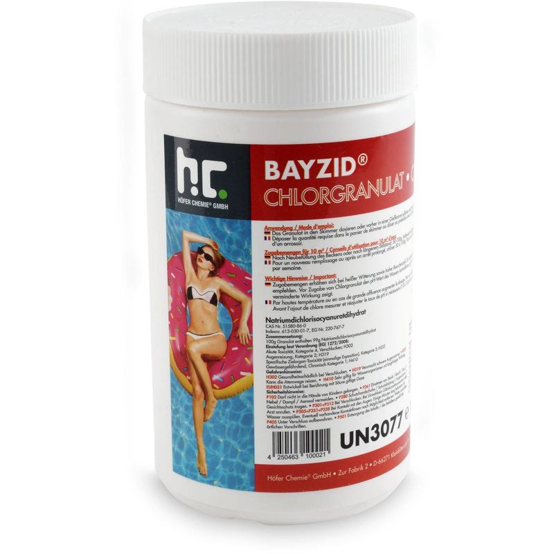 Bayzid® Granulé de chlore choc 12 x 1 kg - HöFER CHEMIE