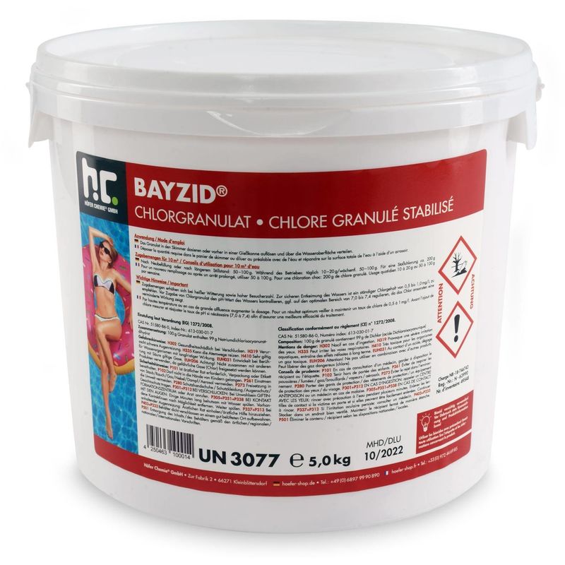 Bayzid® Granulé de chlore choc 4 x 5 kg - HöFER CHEMIE