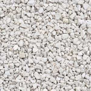 Gravier calcaire blanc le sac de 15 Kg calibre 8/16 mm