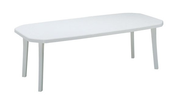 TABLE MIAMI 220X100CM BLANC - GROSFILLEX TABLE MIAMI 220X100CM BLANC - GROSFILLEX