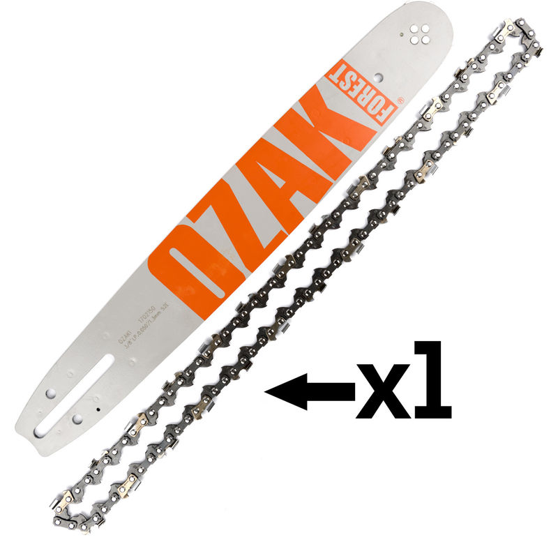 Guide chaîne Pro tronçonneuse 35cm 3/8 1,3mm 52E = Oregon 140spea041 - JARDIAFFAIRES