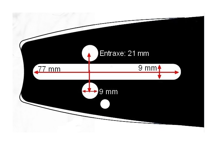 Guide chaine tronçonneuse Alpina/Castor 45 cm 325 058 Guide chaine tronçonneuse Alpina/Castor 45 cm 325 058