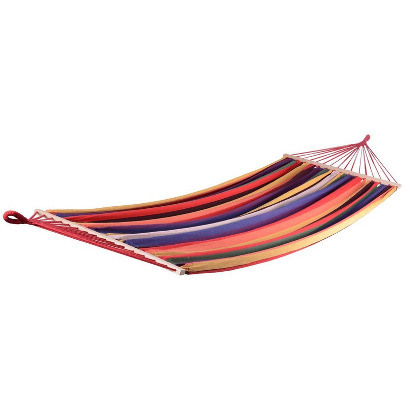 Hamac jardin "Caïmans" - 3.6m - Rose mélangé - HABITAT ET JARDIN