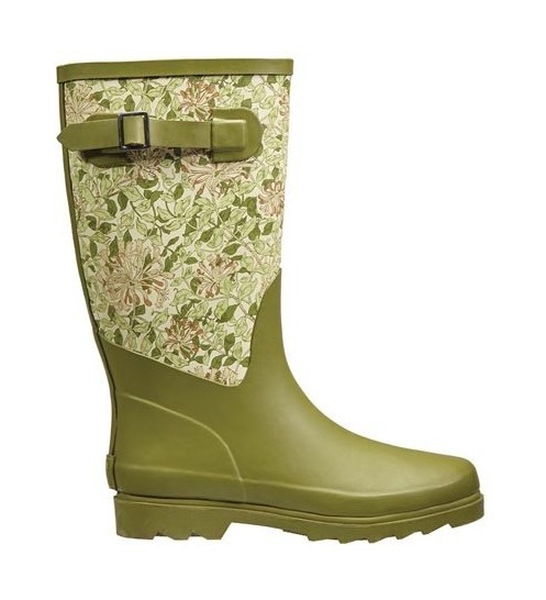 Honeysuckle fabric feel rubber boot size 8/42 - PEREL