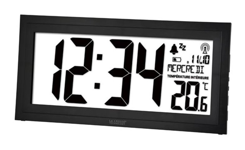 Horloge Dcf Murale Avec Calendrier, Humidité, Température Et Alarme - PEREL