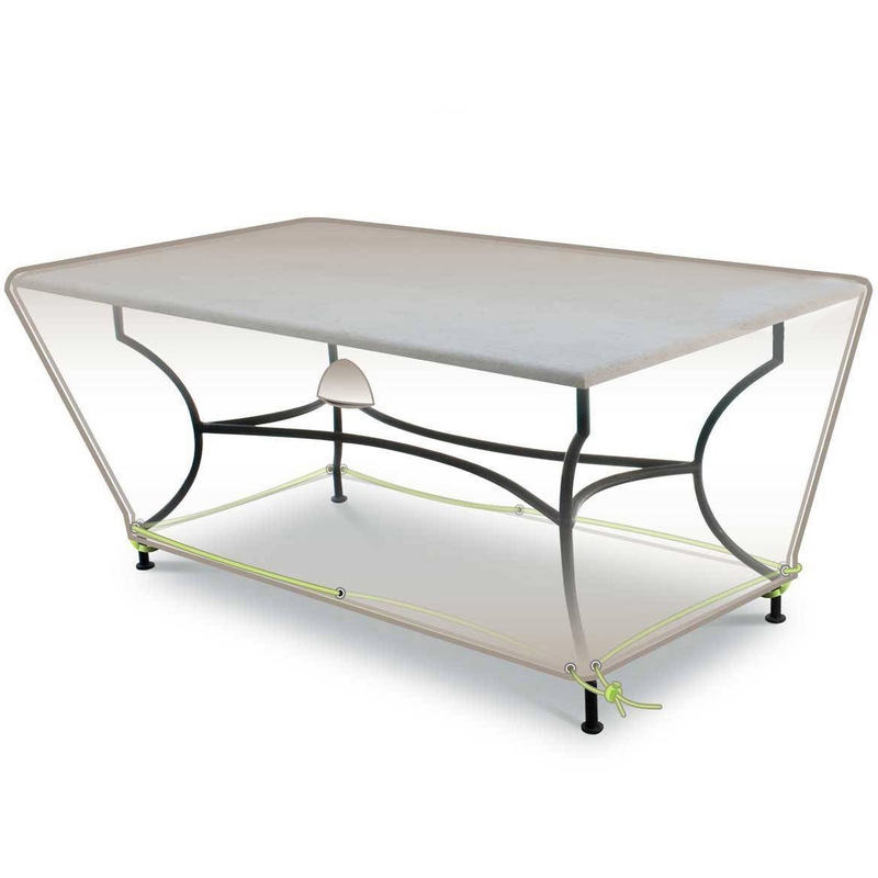 Housse de protection pour table rectangulaire 210 x 100 x 50 cm LUXE - JARDIDECO