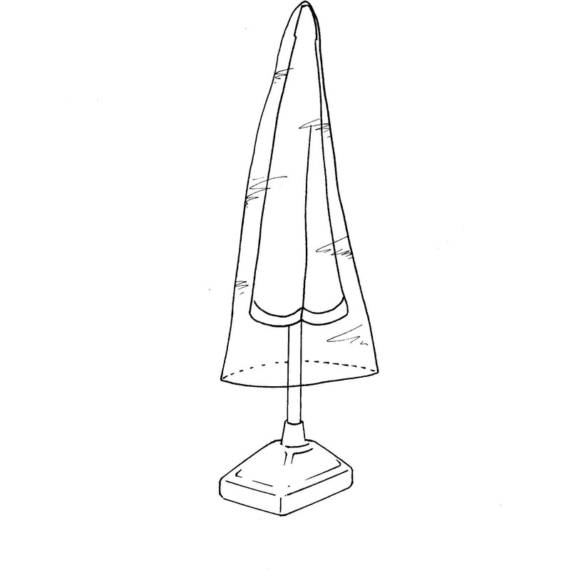 Housse de protection renforcée pour parasol droit - Ø 45x H190cm - HEXOUTILS