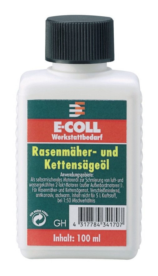 Huile 2 temps tondeuse et scie a chaine 100ml E-COLL (Par 12)