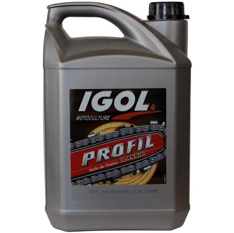 Huile de chaîne filante IGOL pour tronçonneuse et élagueuse - 5 litres - GT GARDEN