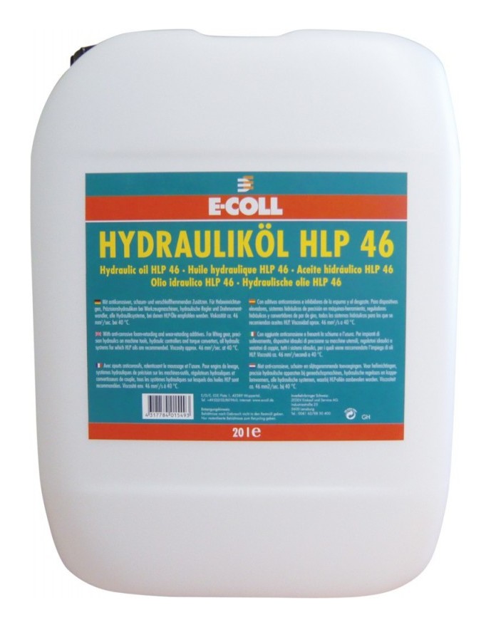 Huile hydraulique HLP 46 20L E-COLL