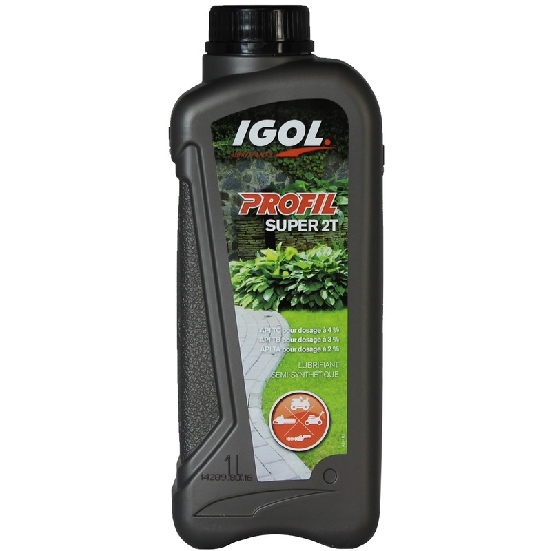 Huile pour moteur 2 temps IGOL spéciale motoculture - 1 litre - GT GARDEN