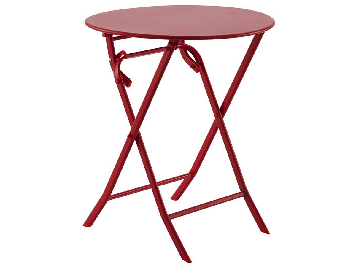 Table de jardin ronde Greensboro Ø 60 cm Groseille