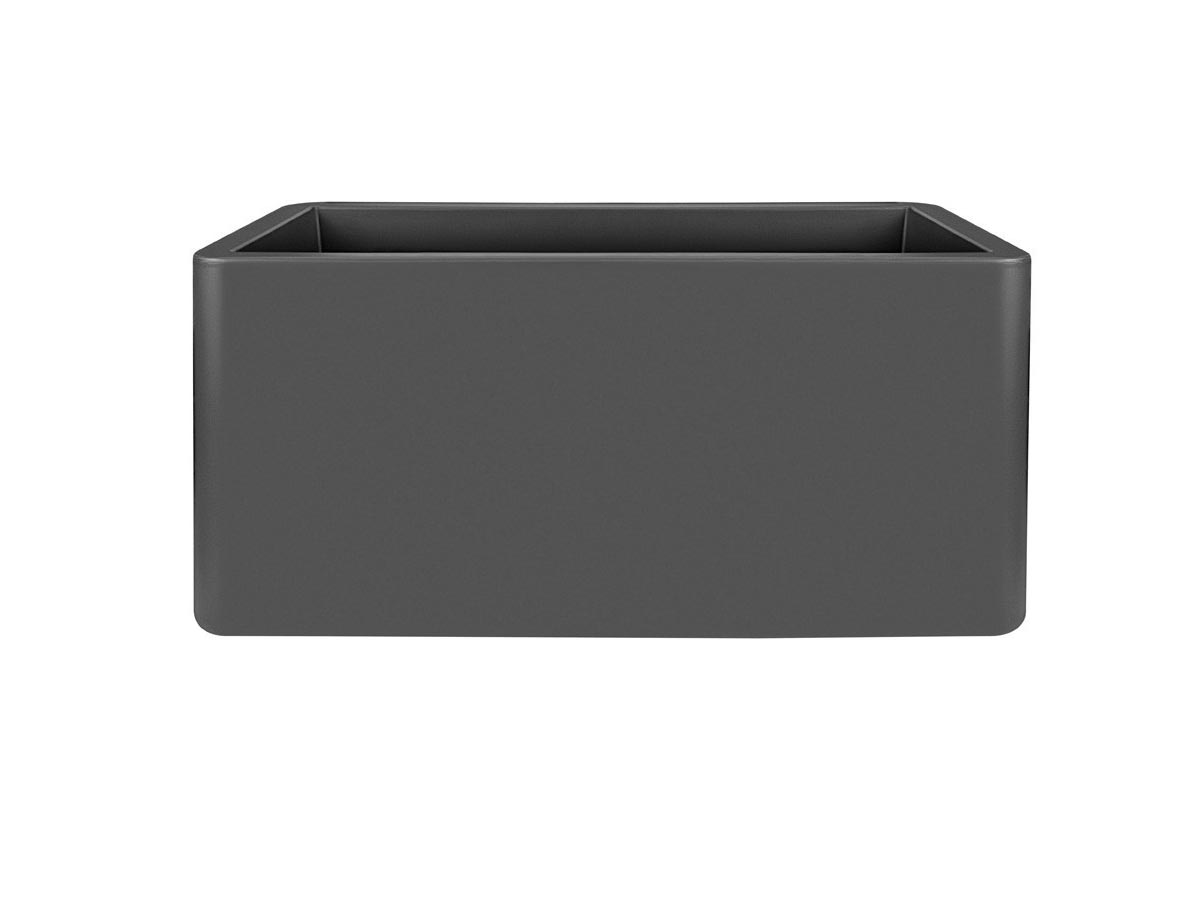 Pot de fleurs Pure Soft Brick Long 80 x 39 x H.39 cm - Anthracite