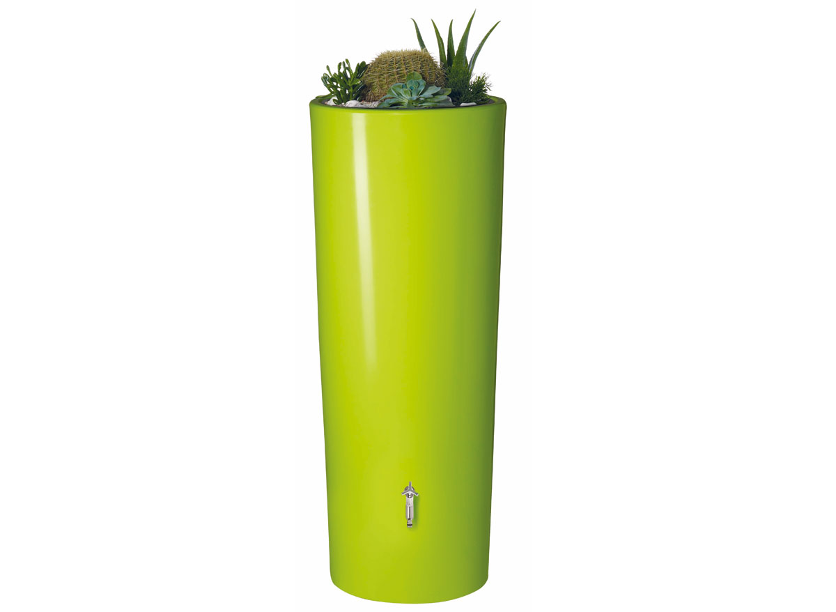 Récupérateur eau de pluie et Bac à fleur 350L Color GARANTIA Apple