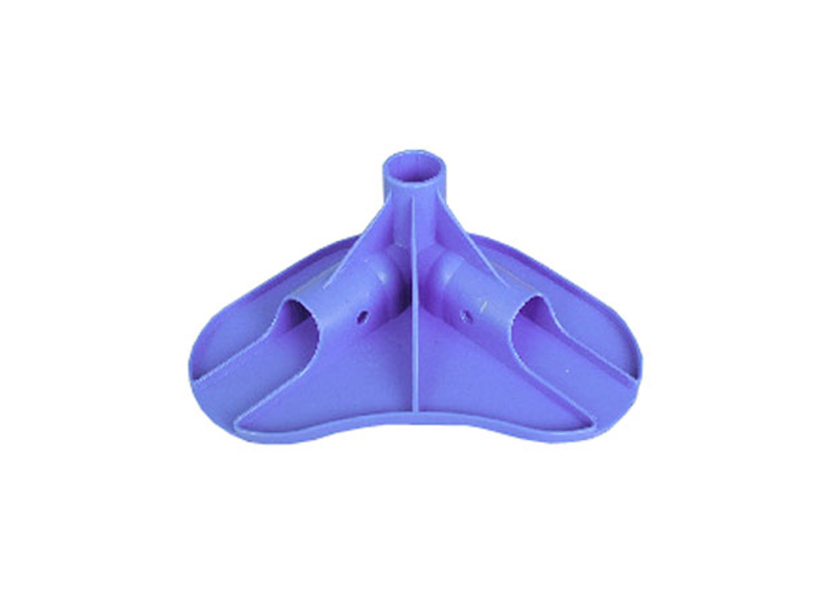 Angle de piscine tubulaire rectangulaire bleue