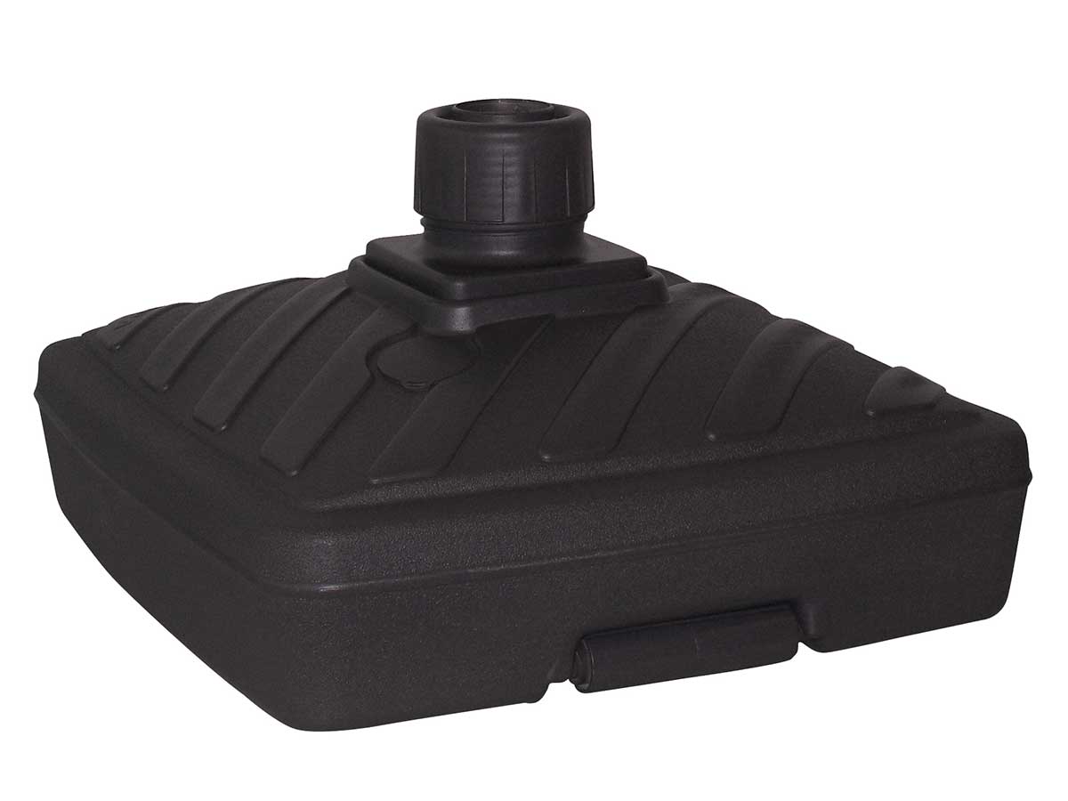 Pied de parasol carré en plastique à remplir 40 L - Anthracite