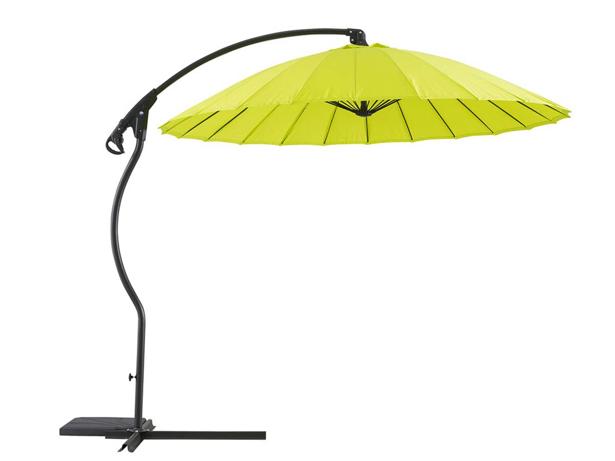 Parasol déporté rond Boyeros Ø 2,70 m Vert