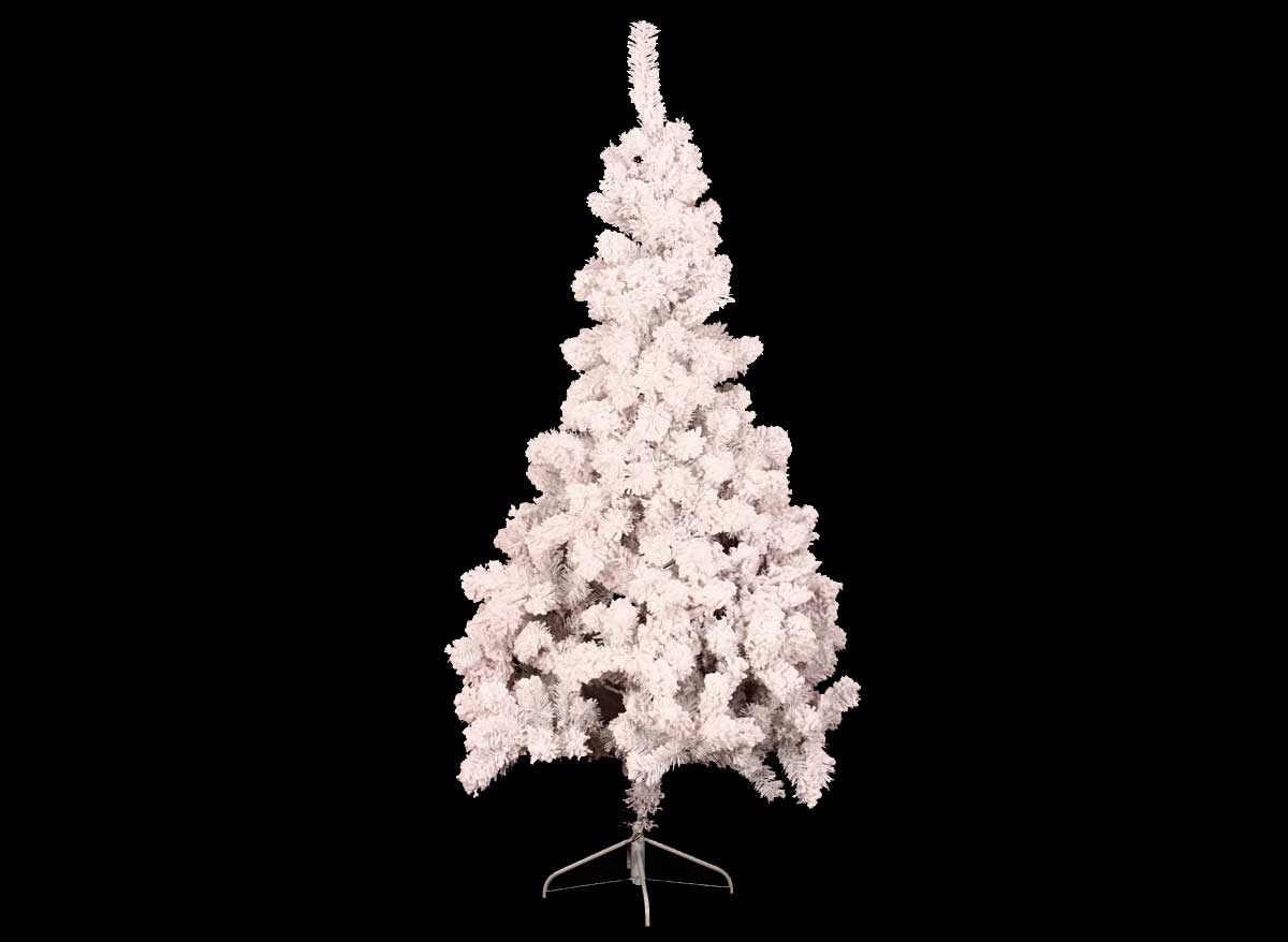 Sapin de Noel artificiel Blanc floqué 120 cm