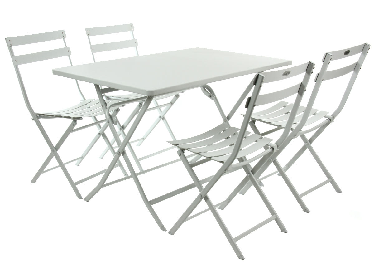 Salon de jardin 4 places Greensboro - Galet