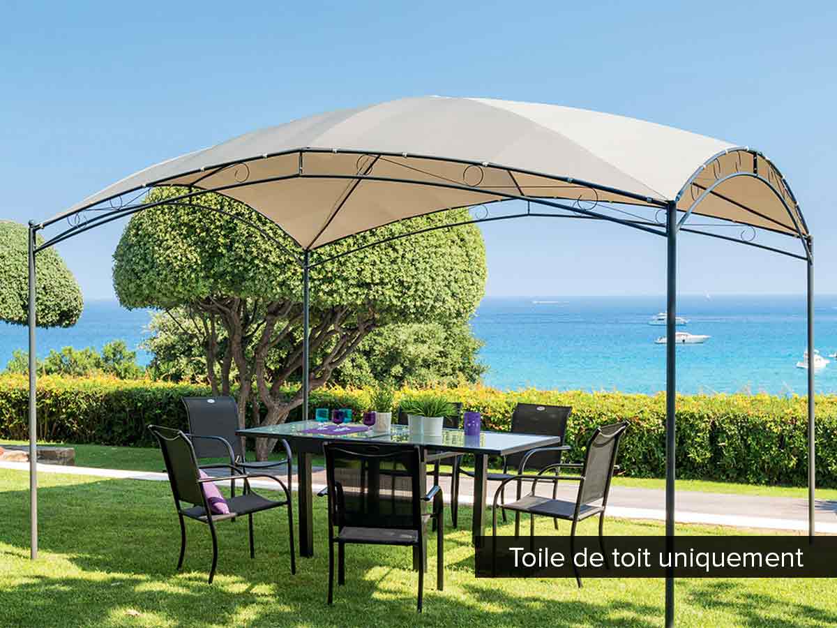 Toile de toit pour la tonnelle Ota 3 x 4 m Taupe