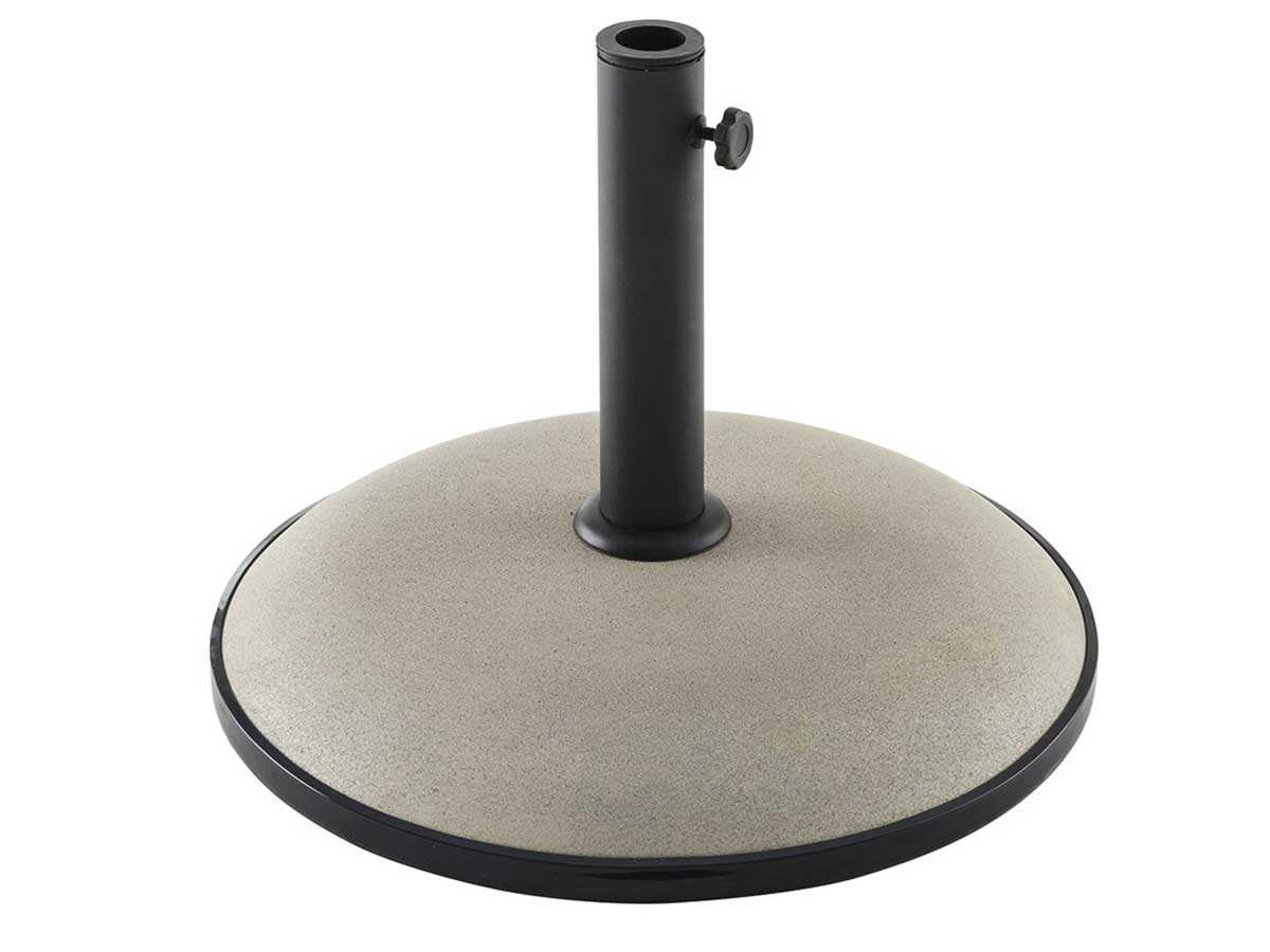 Pied en béton pour parasol droit 25 kg Taupe - Hespéride
