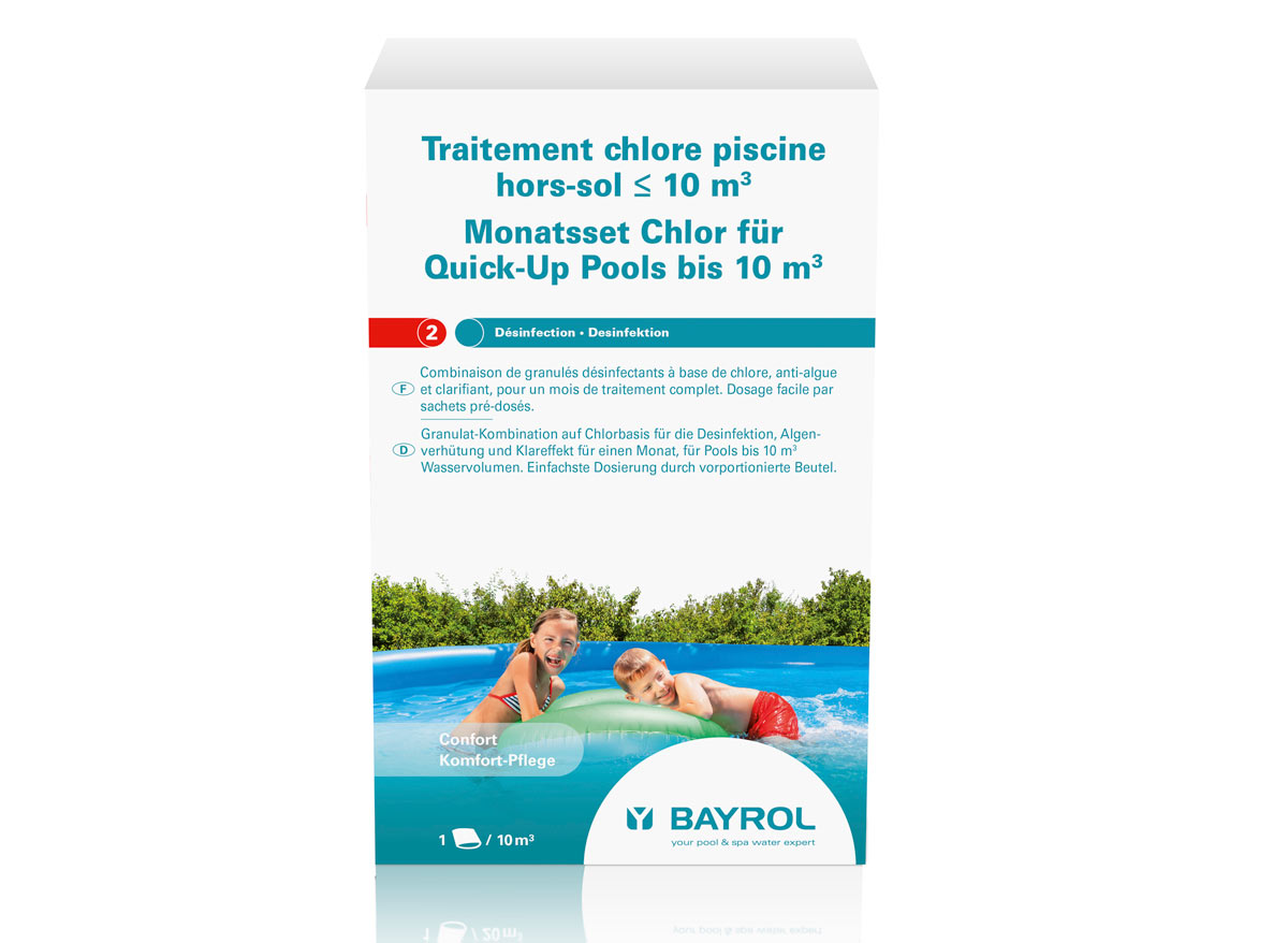 Traitement au chlore pour piscine hors-sol de 10 m³ - Bayrol