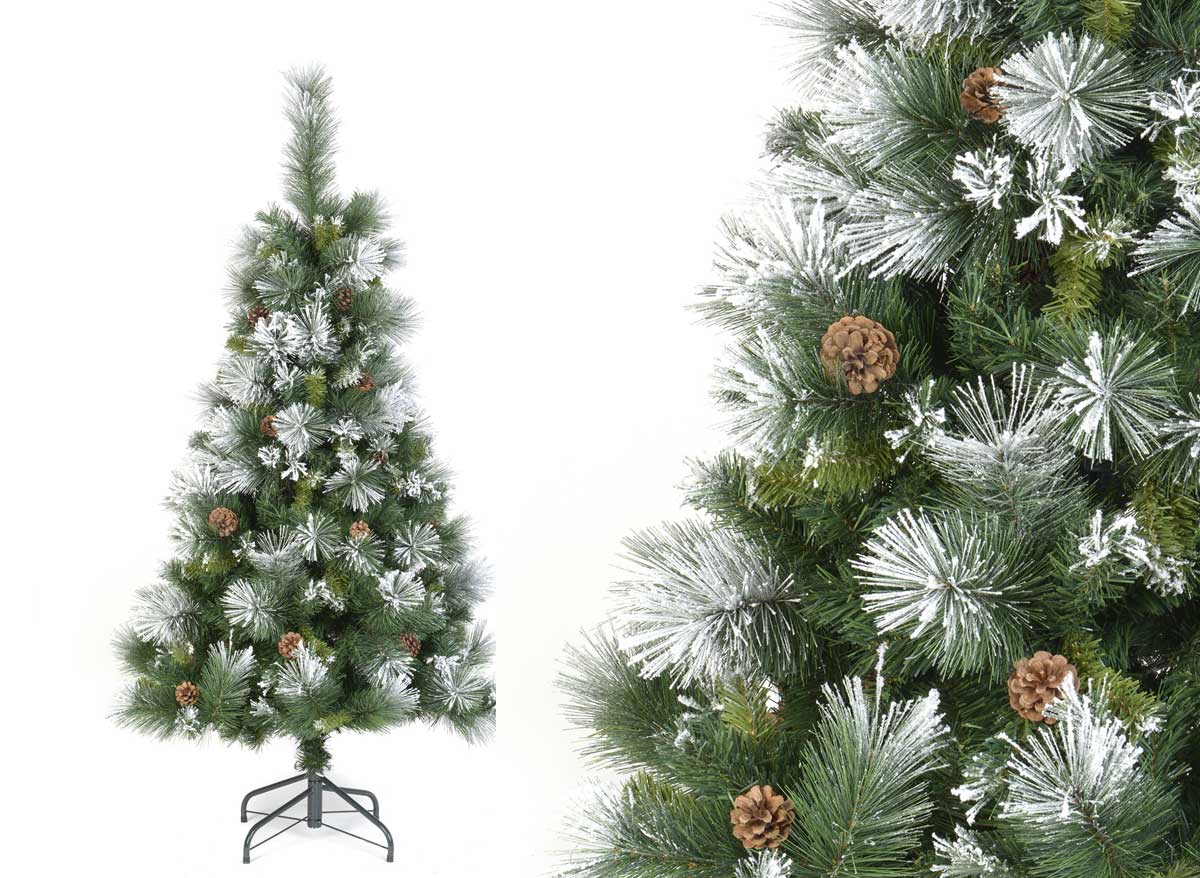 Sapin de Noel artificiel semi floqué Montana Pine - 180 cm